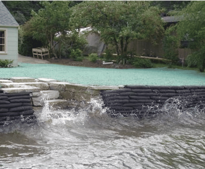 Flex MSE vegetated wall system repairs lake shoreline