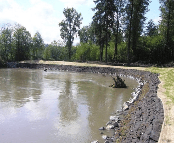 FlexMSE vegetated wall system prevents coastal erosion