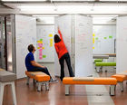 Whiteboard movable wall partitions