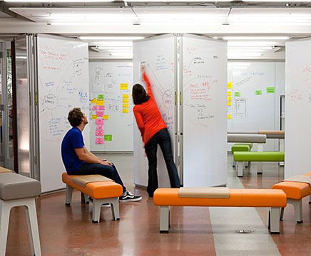 Whiteboard movable wall partitions