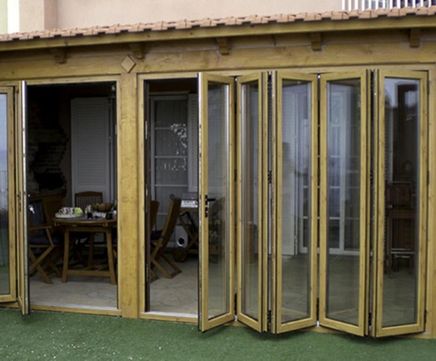 Glass Bi-Fold Hardwood Timber Doors