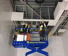 Lay-in metal grid ceilings