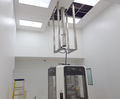Spring tee metal ceilings with hidden suspension system