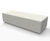 Rossa Concrete Bench - outdoor exposed aggregate concrete seating 1