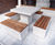 Kerry Bench - concrete and hardwood outdoor commercial seating 1