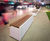The Cheshire Bench - concrete and hardwood outdoor public seating 2