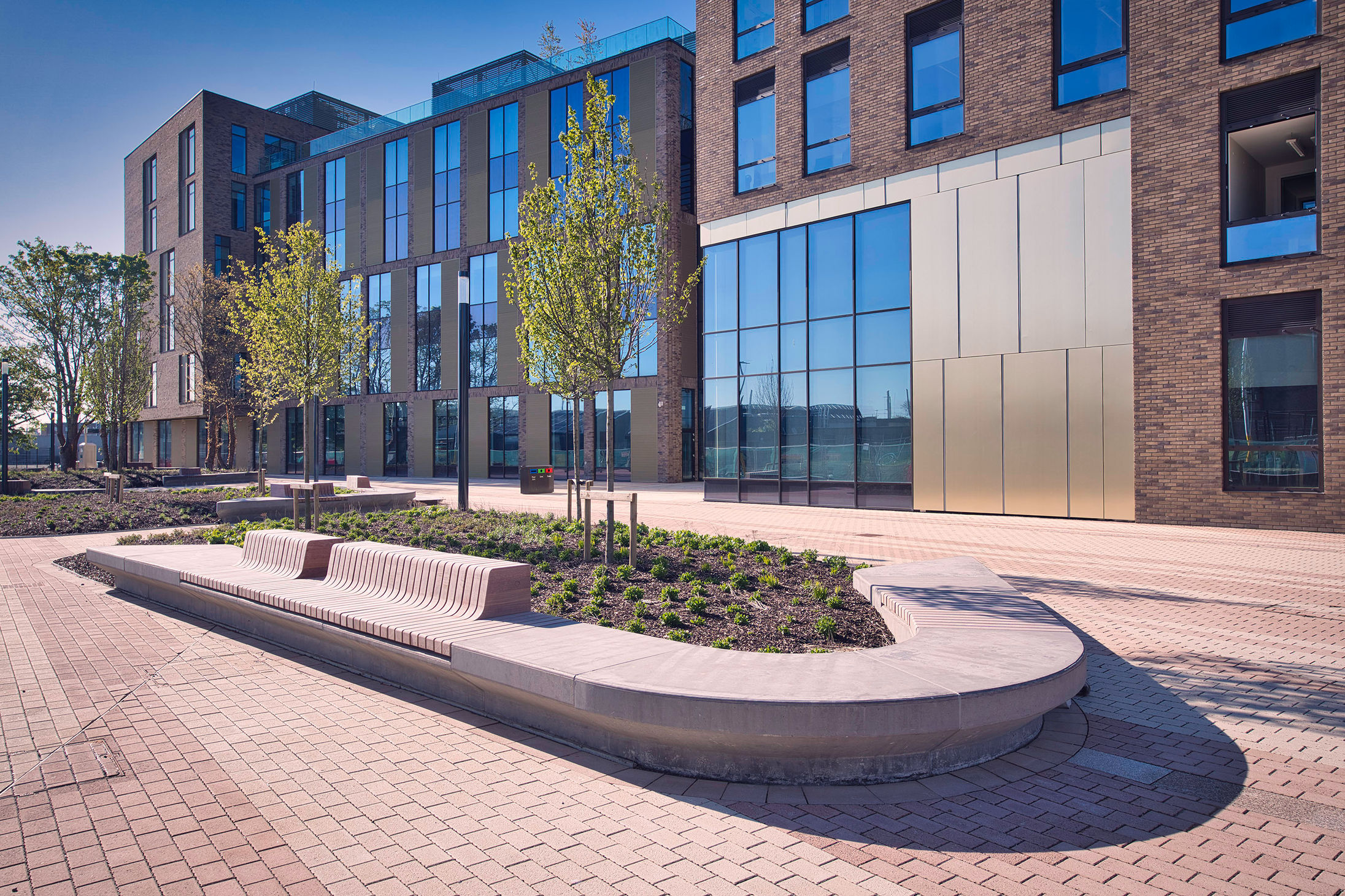 Bespoke concrete landscaping for TUD campus, Dublin | Cassidy Brothers ...