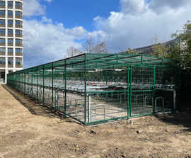 Oxford cycle shelter for 10 bikes