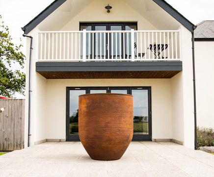 Caradoc - handcrafted wide top planter