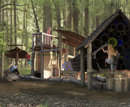 Bespoke timber play towers and frames