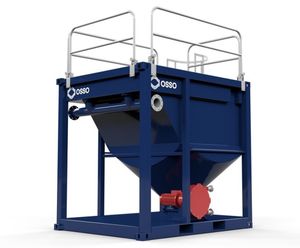 OSSO SRT10 - steel settlement tank for solids removal on site