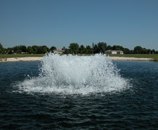 Volcano III - floating lake aerator