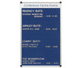 Foyer grooved noticeboard