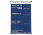 Foyer grooved noticeboard