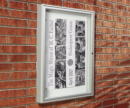 Poster Case 2000 - wall mounted external noticeboard