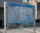 Poster Case 2000 - post mounted external noticeboard