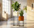 Oakley Planter Stand - metal indoor plant holder for 300mm cube pots 0