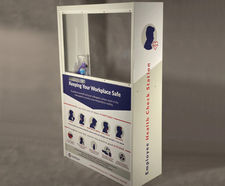 Health check station for personnel temperature screening
