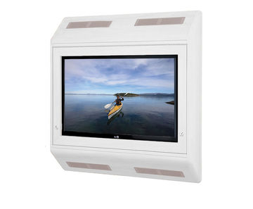 Wall-mounted, secure, anti-ligature TV cabinets