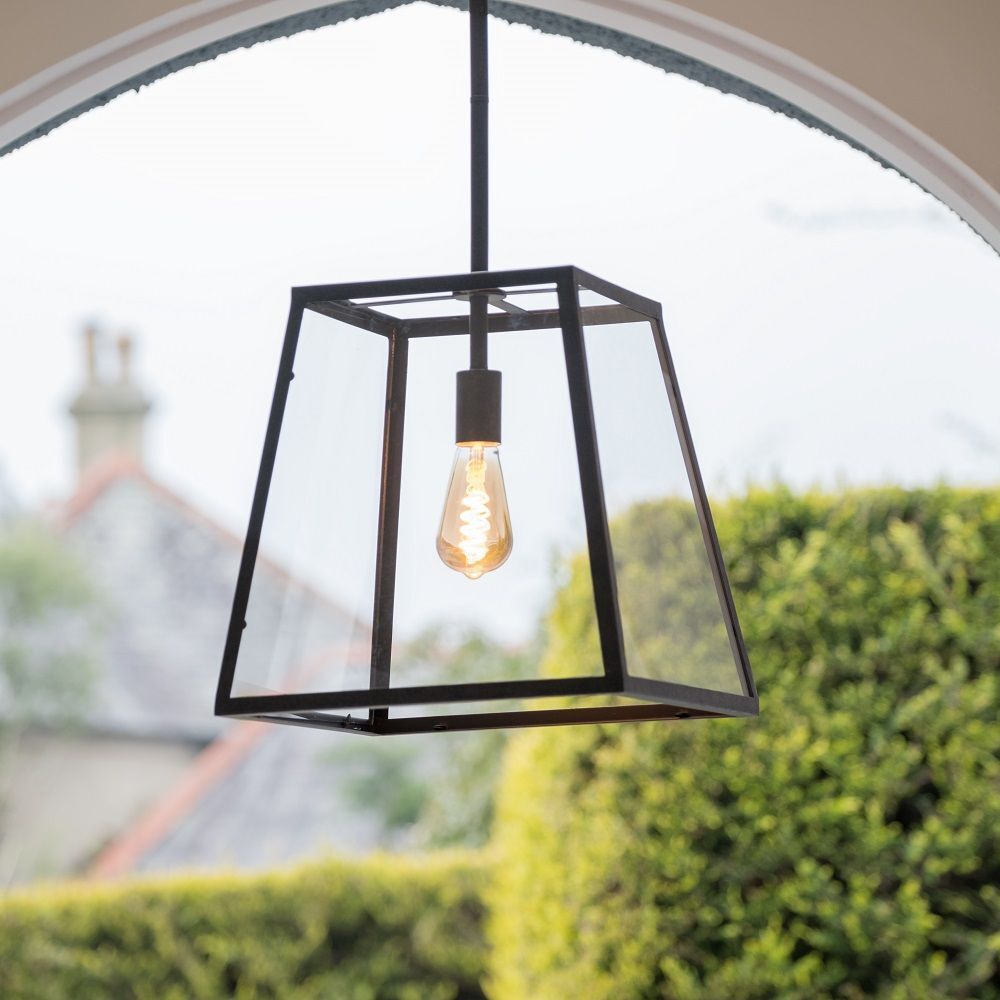 metal trapeze pendant light