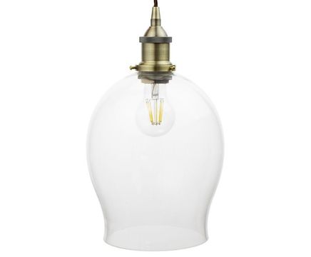 Marlowe clear glass pendant light