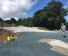 IBRAN gravel grids for new school car park and gardens