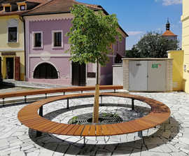 RADIANO circular park and street bench