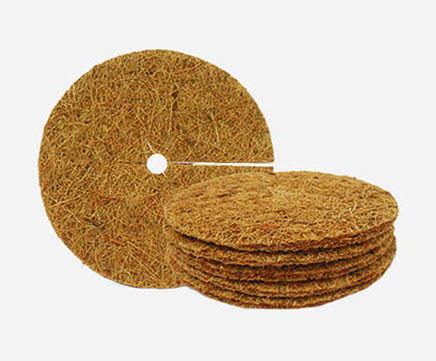 Coir mulch mats for weed control