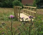 Pedestrian foot bridge delivered at short notice