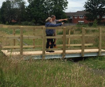 Pedestrian timber bridges
