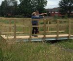 Pedestrian timber bridges