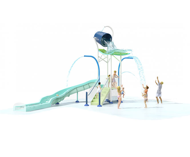 Elevations™ range of modular multi-level water play structures