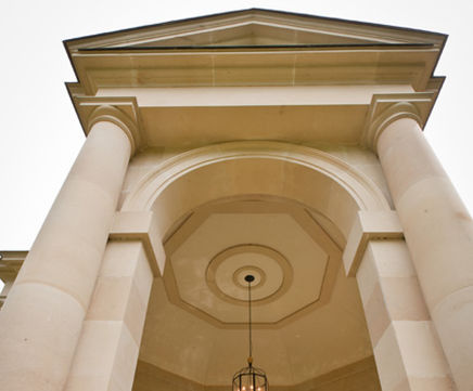 Dunhouse Buff sandstone cladding and Ashlar walling