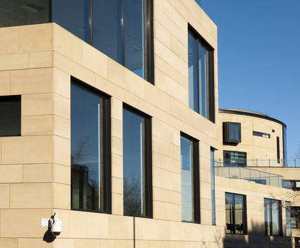 Dunhouse Buff cladding for The Cube, Leith Street