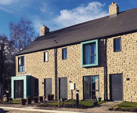 Buff sandstone walling for social housing scheme | Dunhouse Quarry ...
