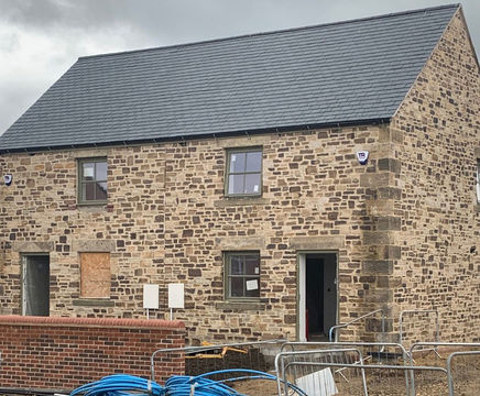 Harwood Rubble stone cladding - residential development