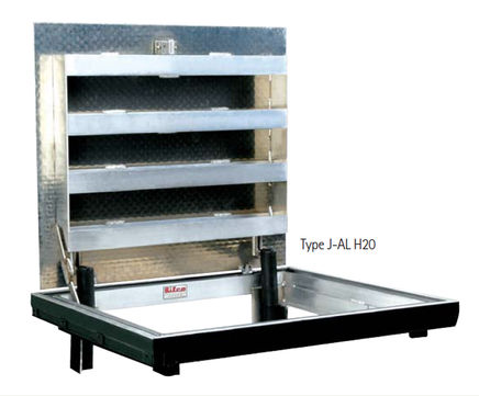 Type J-AL H-20 aluminium single-leaf floor door