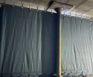 Baffle curtains