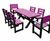 Birchcliffe Garden Table and Chairs - recycled plastic outdoor dining set 5
