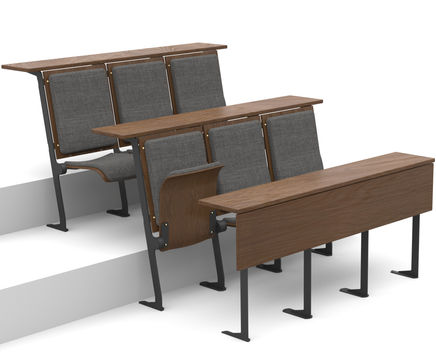 Apollo tip-up seat and fixed desks for lecture theatres