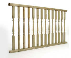 Q-Deck® Plus Colonial ready made decking balustrades