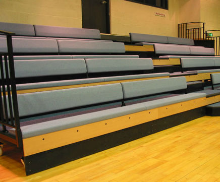 CLUB Bench upholstered retractable seating bench