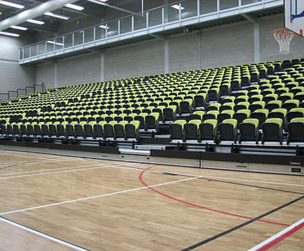 Maxam Plus retractable seating platforms