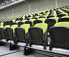 Metro rail-mounted seats