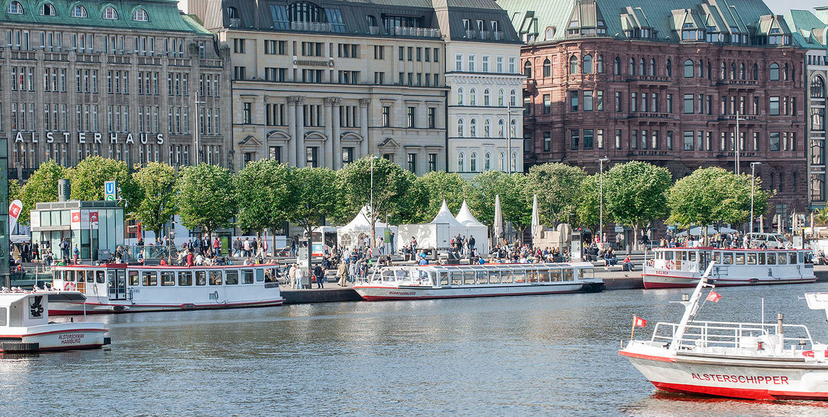 Images for Trees for Jungfernstieg promenade, Alster Lake, Hamburg