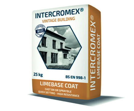 Intercromex mix-and-go natural dry-bagged lime mortar