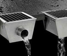 Stainless steel box drains