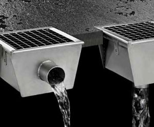 Stainless steel box drains