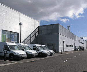 Roof-top screening at Dunfermline High School