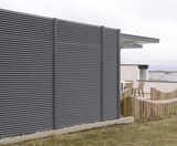 Louvred screening at marina's new spa and leisure centre - on this page